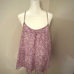 GAP Purple Floral Top